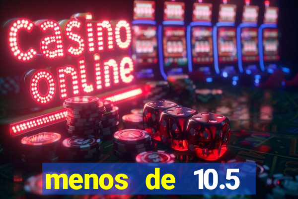 menos de 10.5 escanteios o que significa